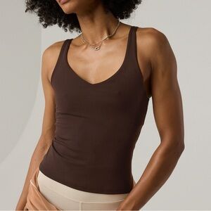 Offline by Aerie longline low key tank top sports bra. Deep earth size xl
